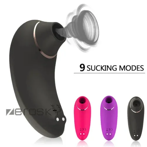 pornhint Pornhint Waterproof 9 Speeds Clitoral Sucking Vibrator Oral Licking Clit Massager Sex Toy