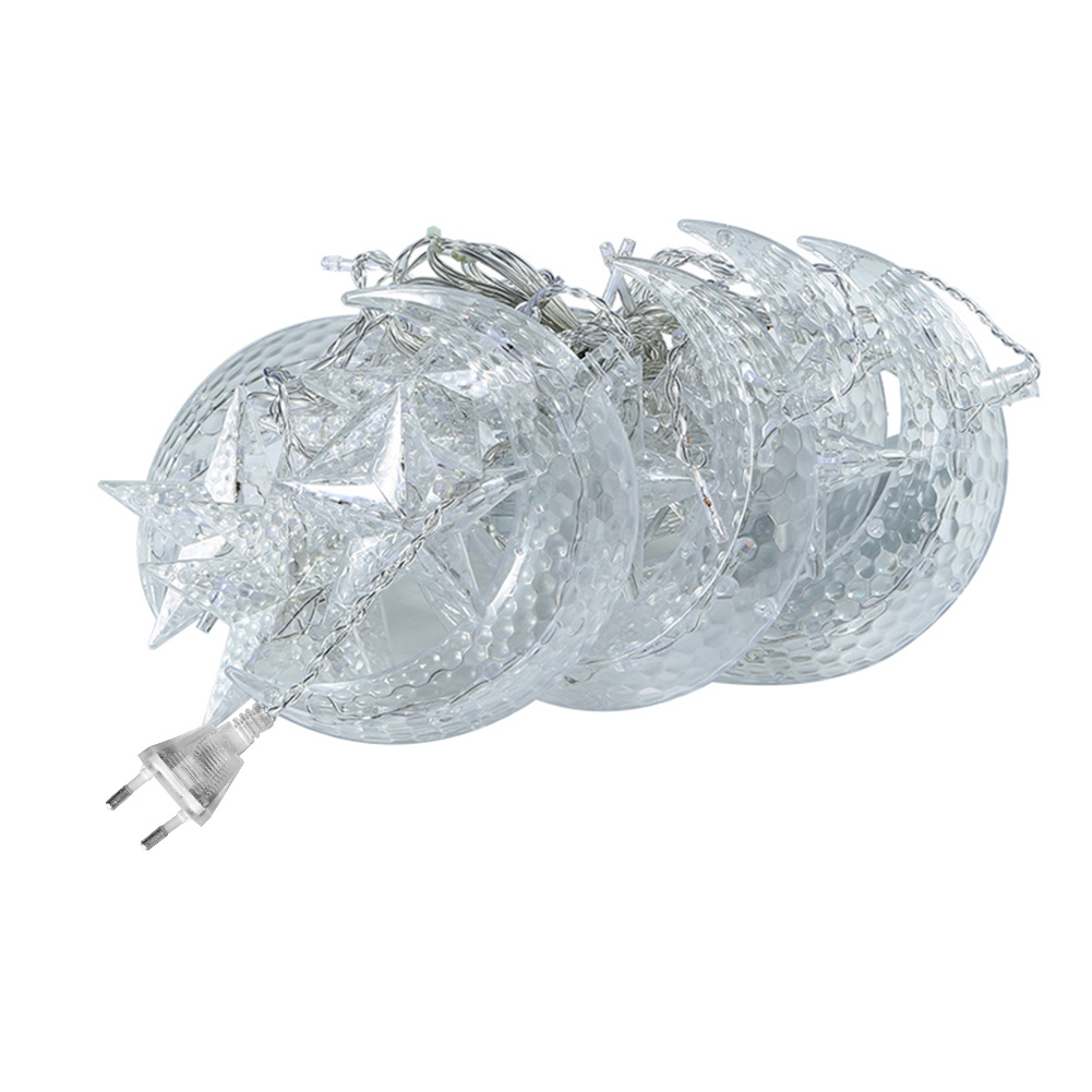 LED Curtain String Light Star Moon Plug Fairy Night Light (EU Warm Light), 501 Original
LED Curtain String Light Star Moon Plug Fairy Night Light (EU Warm Light), 501 Original