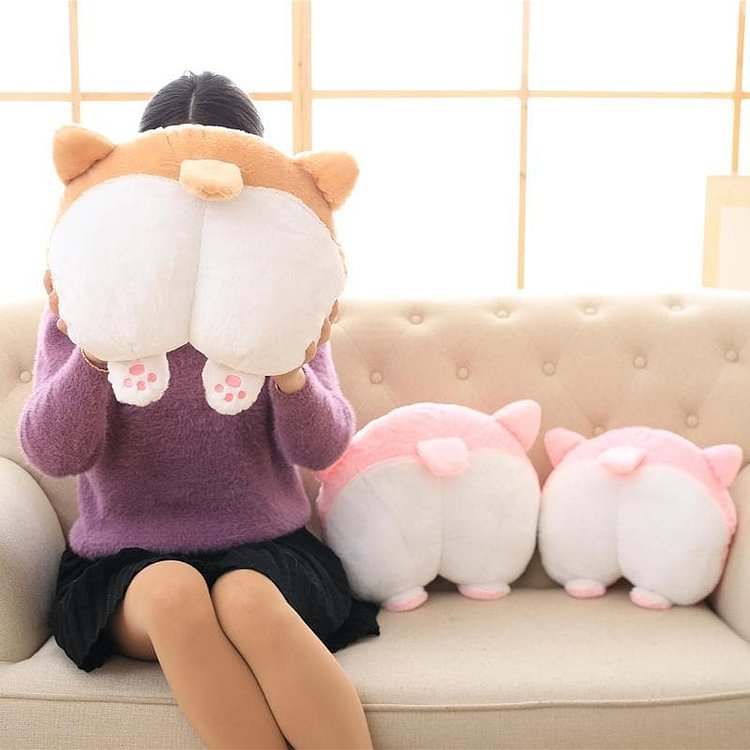 Pink/Blue/Brown Chibi Corgi Butt Cushion Toy SP1711295