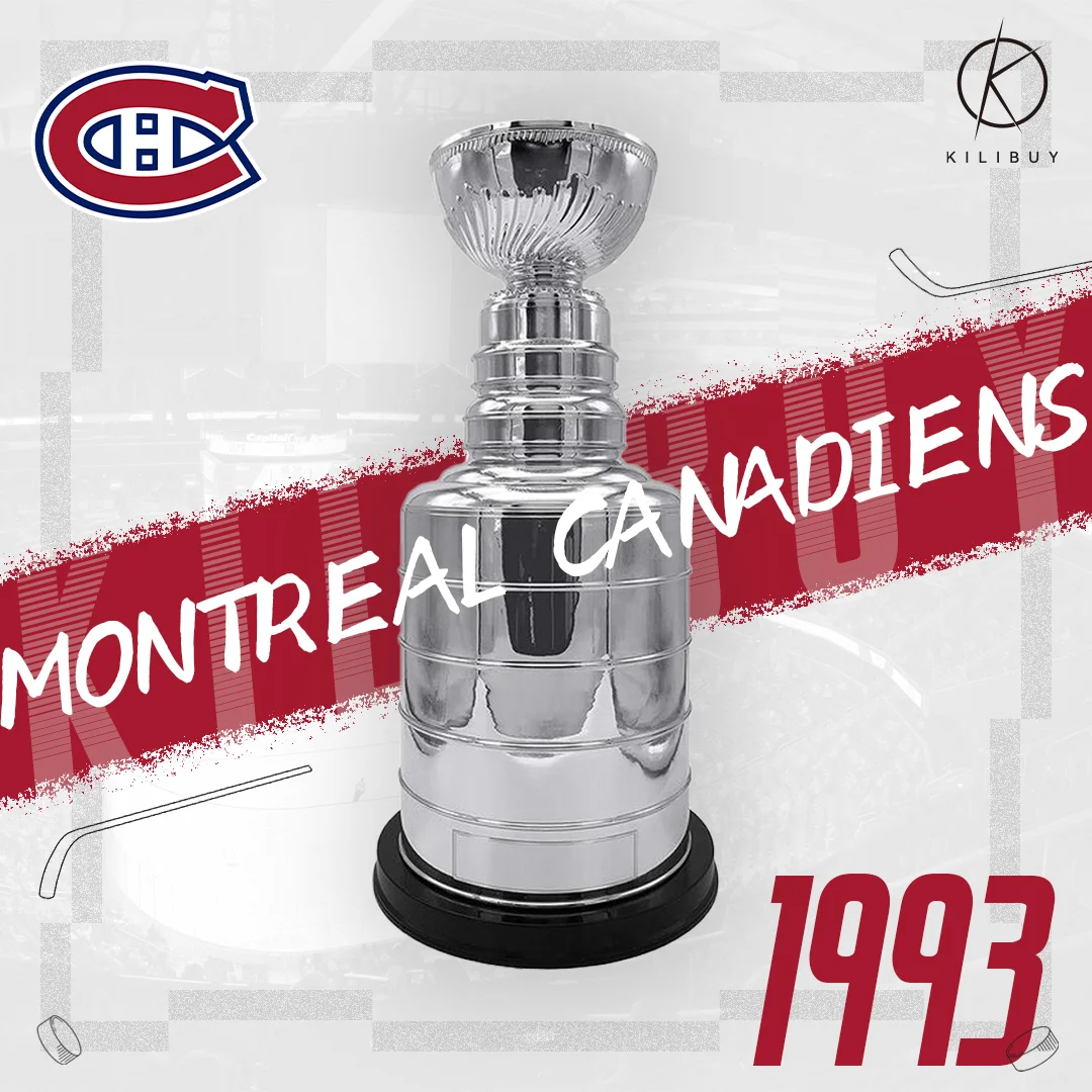 【NHL】1993 Stanley Cup Trophy ，Montreal Canadiens