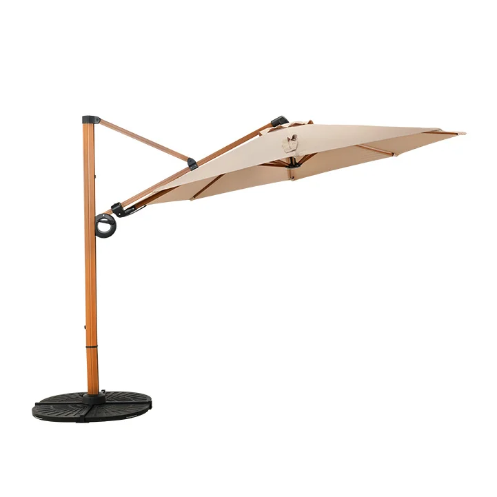 GRAND PATIO Offset Patio Umbrella,360-Degree Rotation (Weighted Base NOT INCLUDED)
