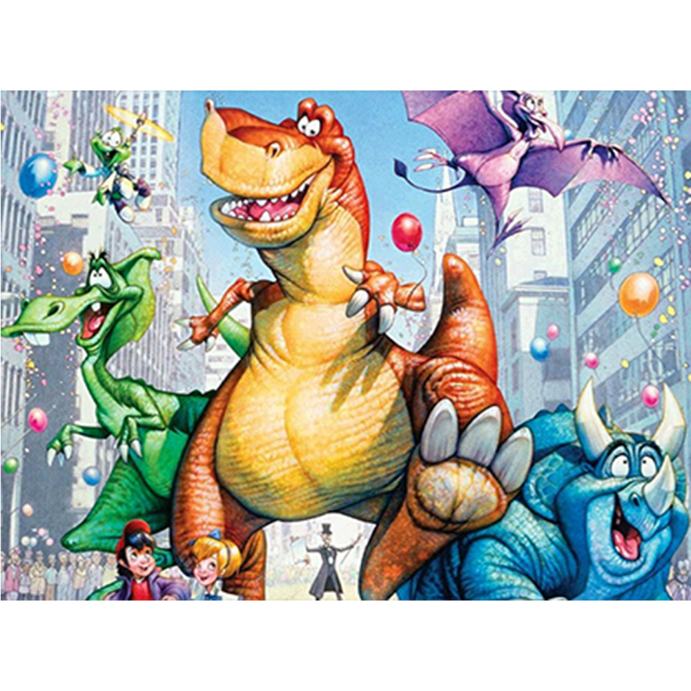 Dinosaur 50*40cm(canvas) full round drill diamond painting