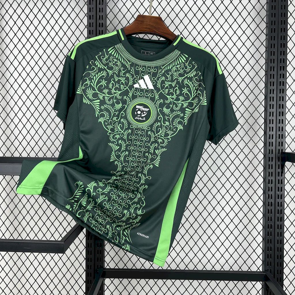 Maillot Extérieur Algérie 2024-2025 – Adidas – Noir – Homme – Neuf Avec étiquettes