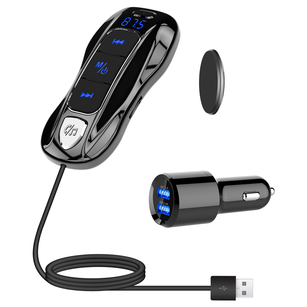 Car Wireless Bluetooth FM Transmitter Hands-Free Call Receiver Music Player, 501 Original
Car Wireless Bluetooth FM Transmitter Hands-Free Call Receiver Music Player, 501 Original