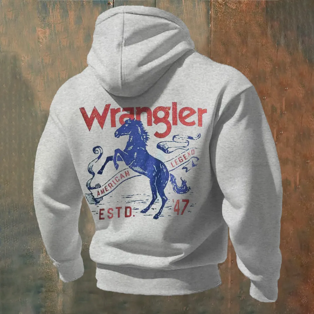 Western Cowboy Design Men's Hoodie