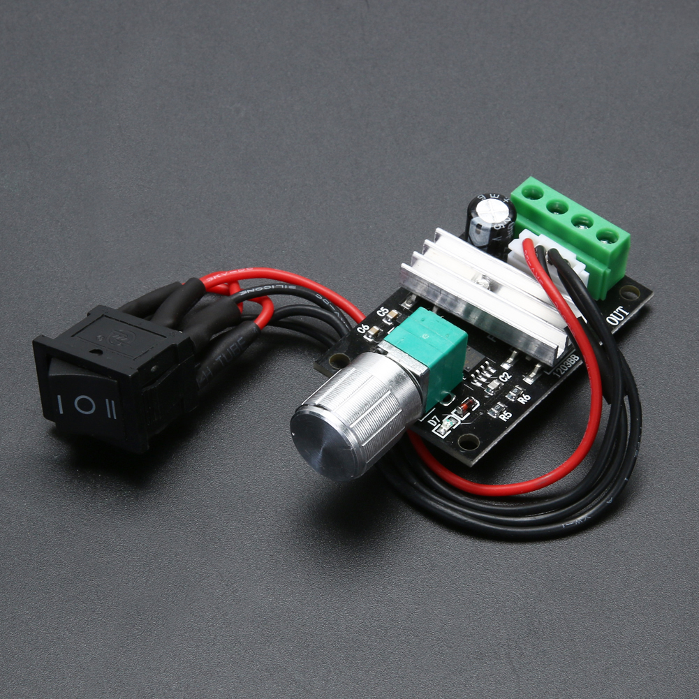 6V 12V 24V 3A PWM DC Motor Speed Controller Forward Reverse /w Switch, 501 Original
6V 12V 24V 3A PWM DC Motor Speed Controller Forward Reverse /w Switch, 501 Original