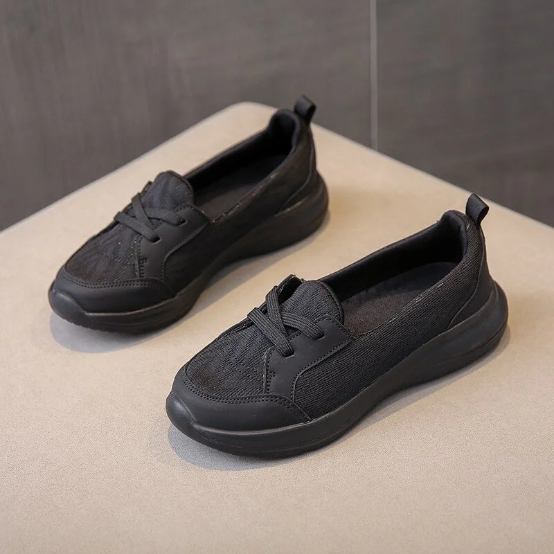 Orthopedic Knit Slip-On Low-Top Sneakers for Women – Supportive Comfort & Style