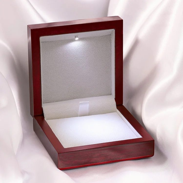 Caja de regalo con luz caja de collar, pulsera