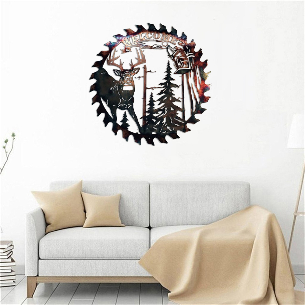 Metal Elk Wall Saw Blade Hanging Hollow Out Deer Ornament Art Home Decor, 501 Original
Metal Elk Wall Saw Blade Hanging Hollow Out Deer Ornament Art Home Decor, 501 Original