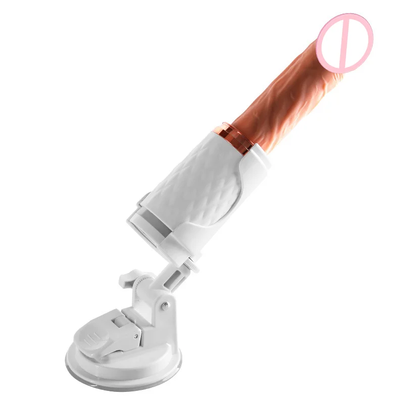 Full Automatic Telescopic Heating Vibrating Dildo - Rose Toy