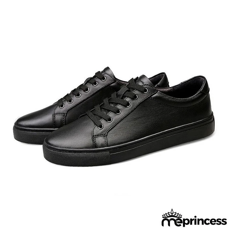Size:6.5-11.5 Men Leisure Genuine Leather Sneakers Shoes