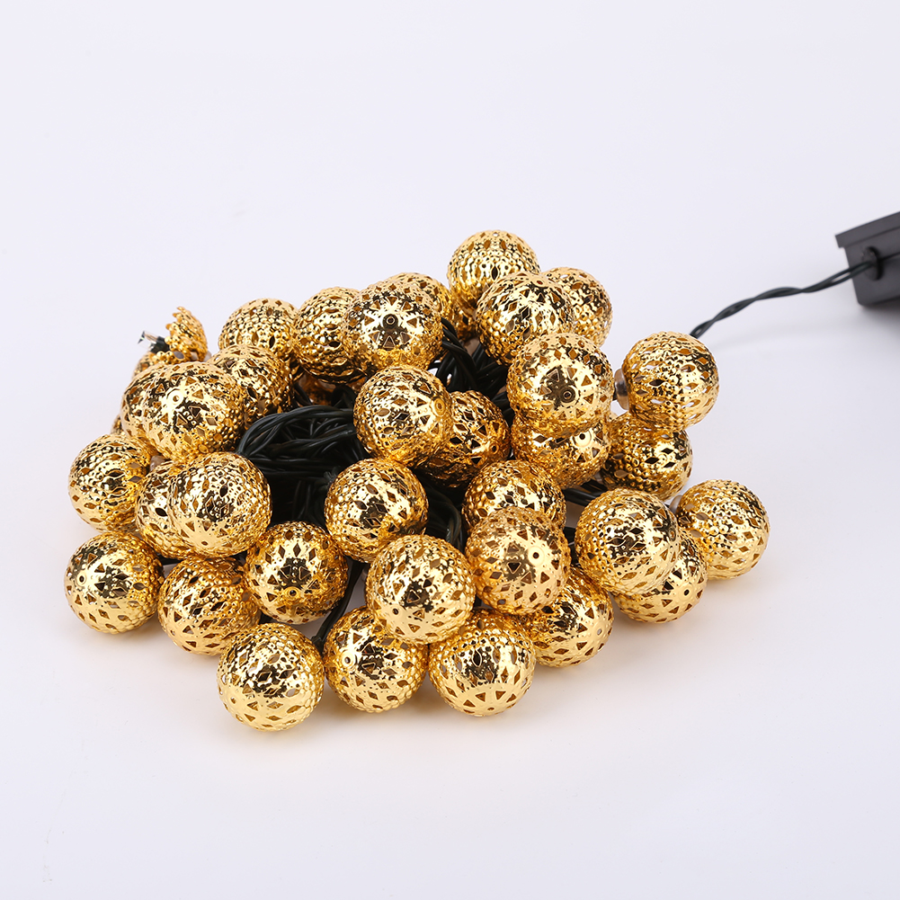 Solar Moroccan Ball Lamp String LED Metal Hollow Colorful Fairy Light Decor, 7m, 501 Original
Solar Moroccan Ball Lamp String LED Metal Hollow Colorful Fairy Light Decor, 7m, 501 Original