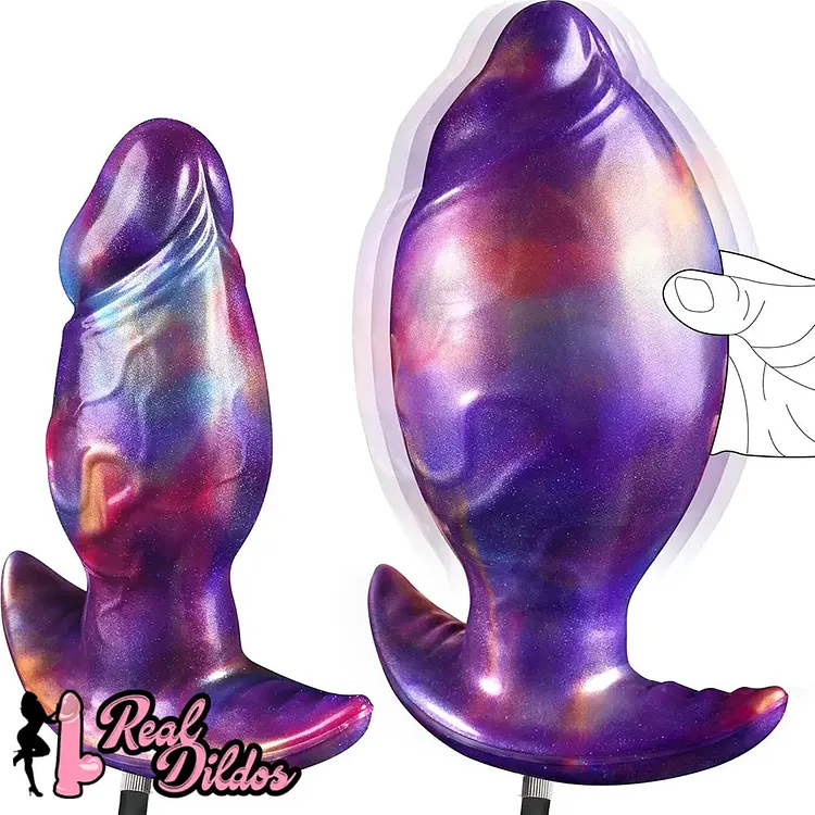 pornhint Pornhint 7.1in Fantasy Monster Wearable Silicone Inflatable Dildo Needle Interface Toy