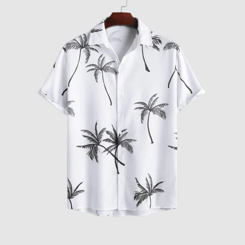 Men's summer shirt with short sleeves