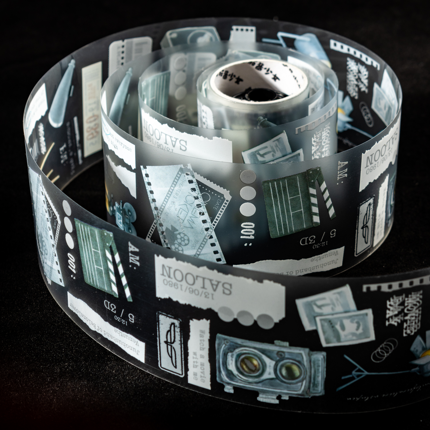 50mm*200cm Time Reflection Series Vintage Film Landscape PET Tape