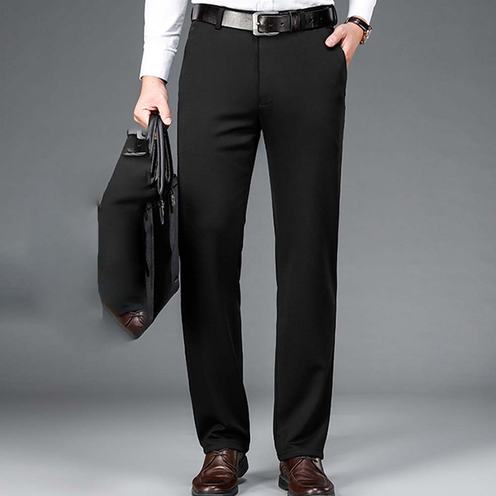 Pantaloni Uomo Eleganti A Righe – Chino Casual Taglio Slim, Pantalone Da Abito Versatile Per Lavoro E Tempo Libero