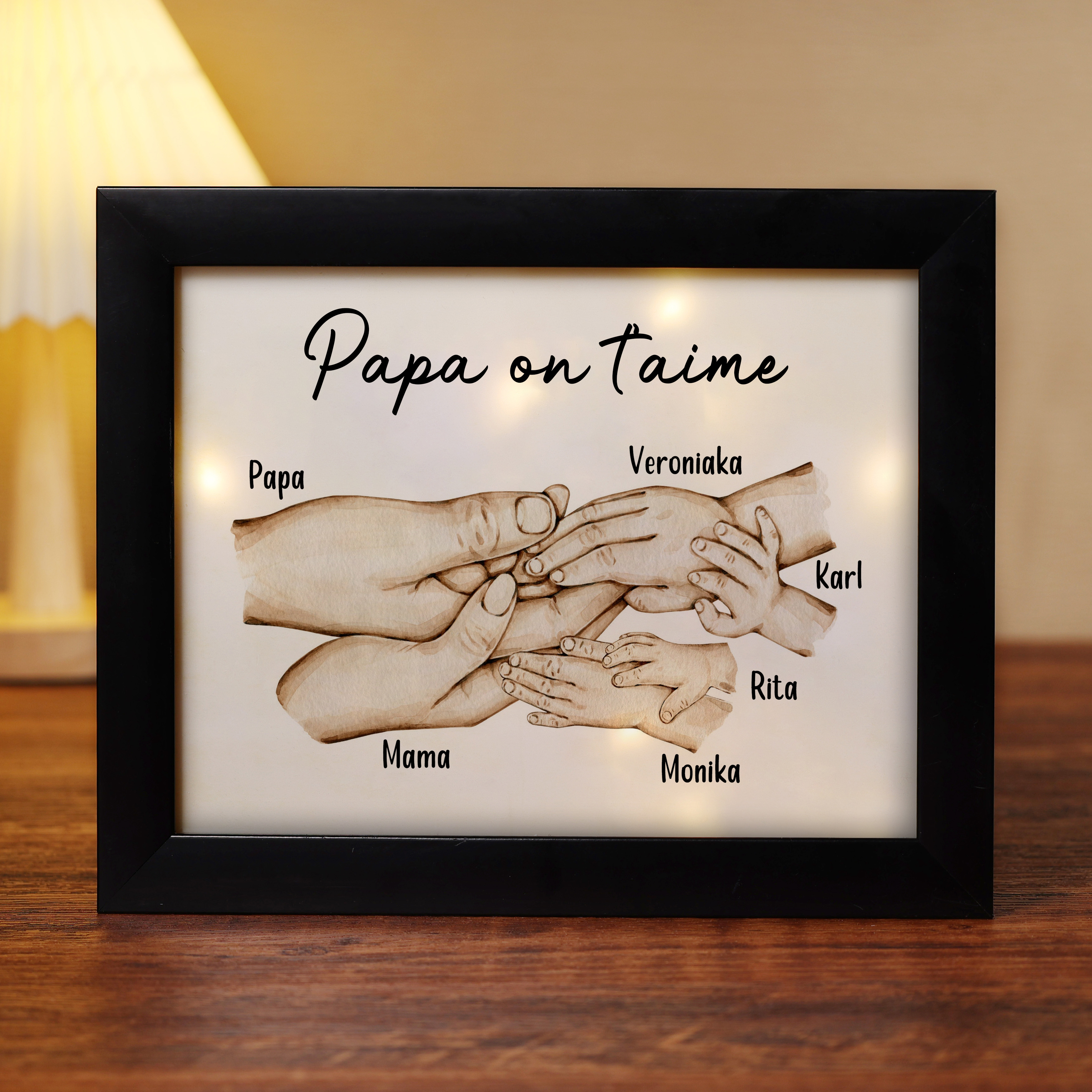 Coffret En Bois Personnalisé Et 2 Stylos Pour Papy - Ourson Câlin