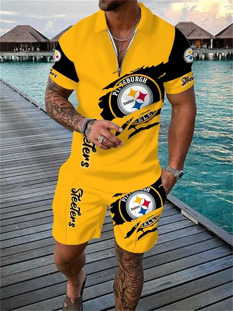 Pittsburgh Steelers
Limited Edition Polo Shirt And Shorts Two-Piece Suits