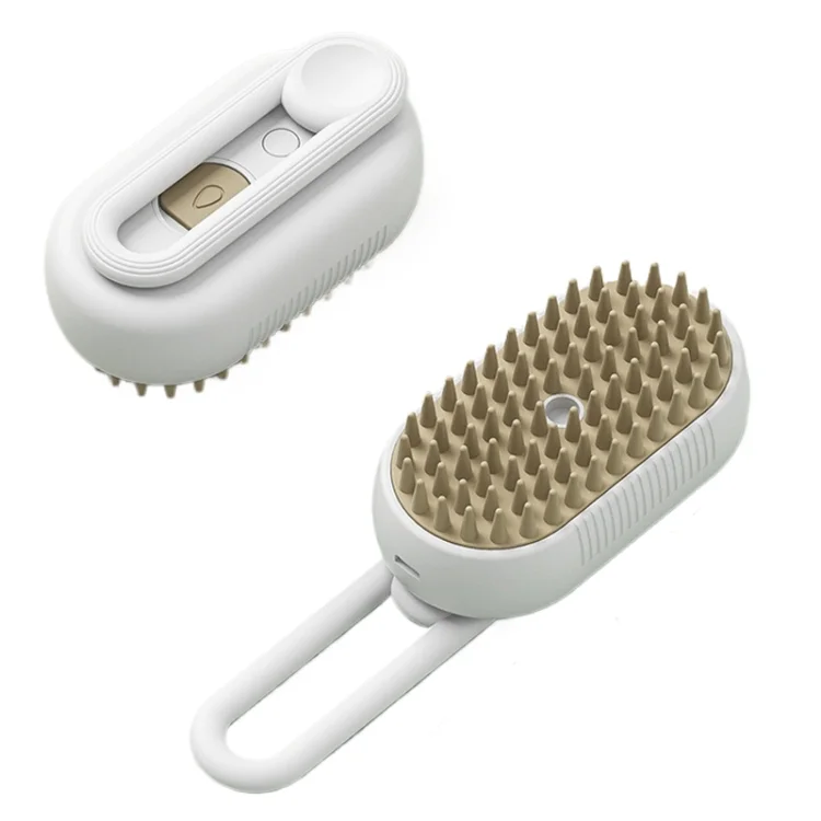 Foldable Rechargeable Cat Steamy Grooming Brush Cleaning Tool