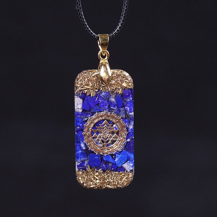 YOY-Orgonite Pendant -Lapis Lazuli Reiki Necklace
