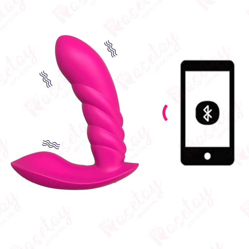 App Control Wearable G-spot Vibrating Panties - Rose Toy