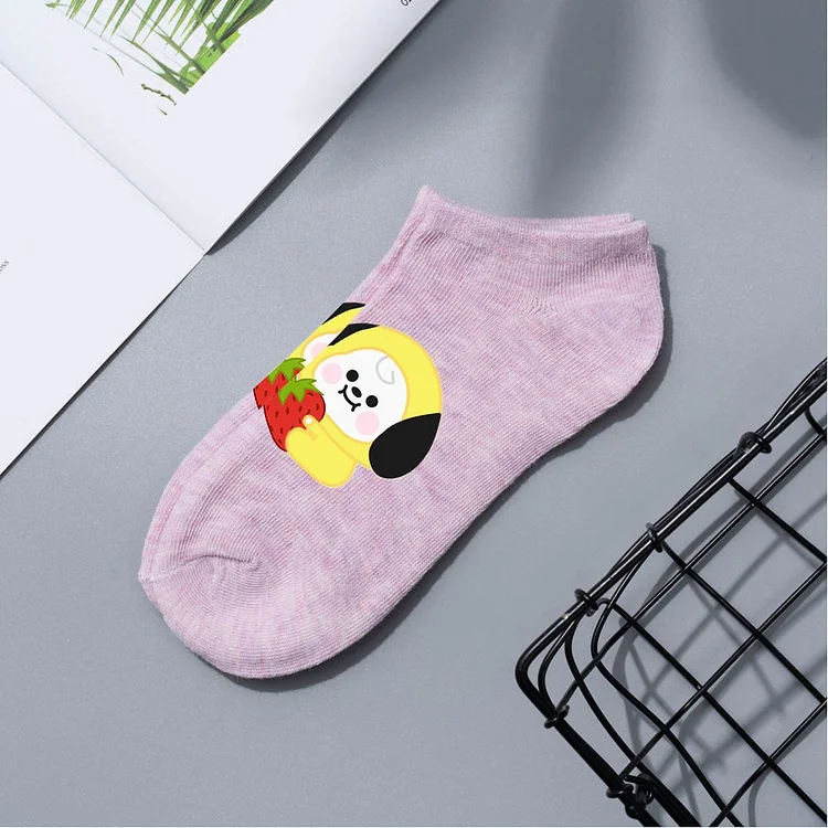 BT21 Fruit Baby Cute Candy Color Socks