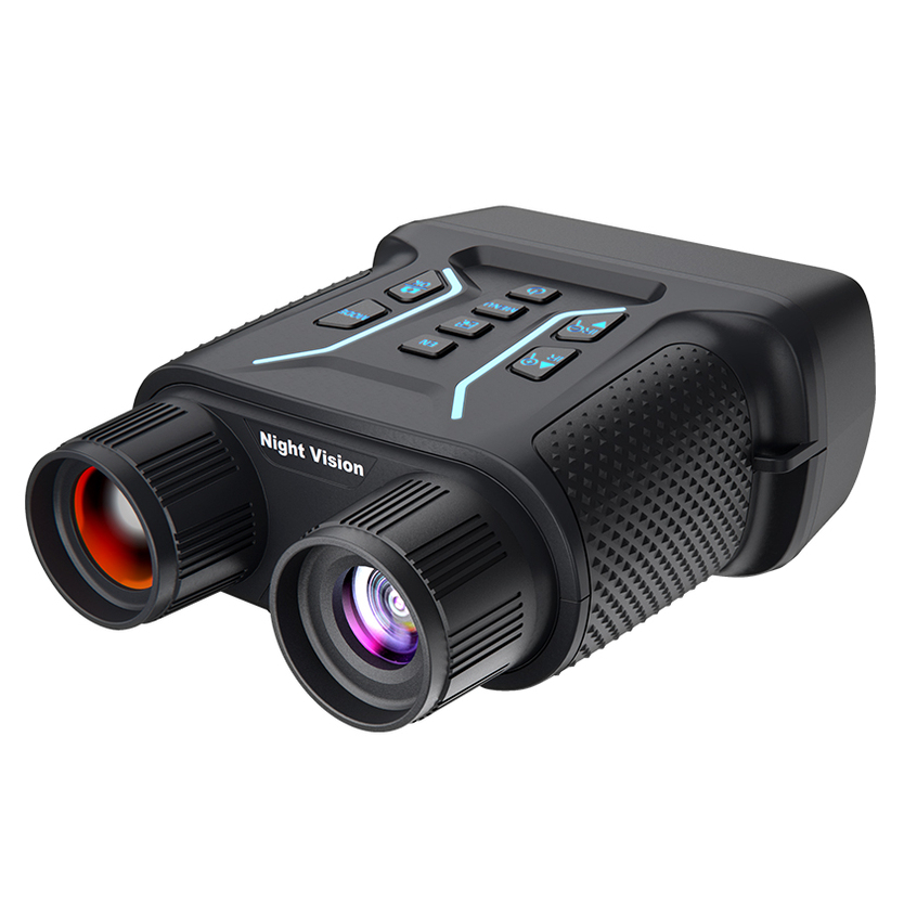 BekinTek Full Color 4K Night Vision Binoculars Rechargeable Digital Telescope Infrared Night View NVG Goggles 400m Full Dark Observing Starlight Sensor 7x IR 8x Zoom 4.5 Inches Large HD Screen 4K Video 36M Photo 4 Color Effect Support 360P ENV 8