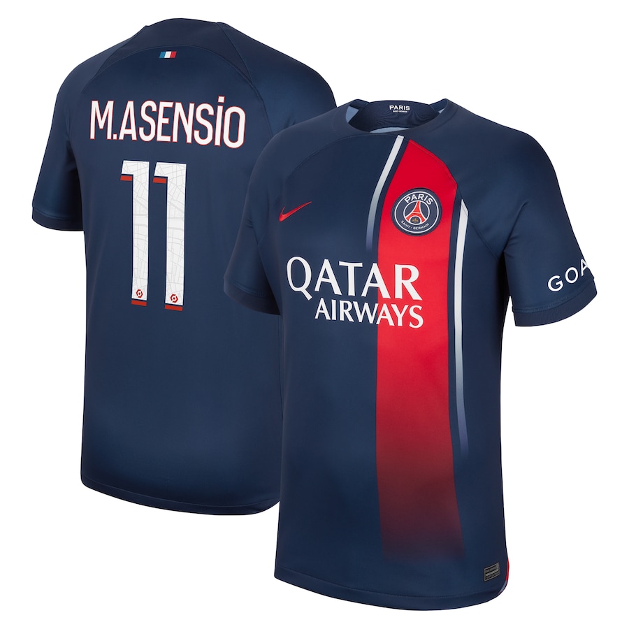 Paris SaintGermain Marco Asensio 11 Home Trikot 20232024