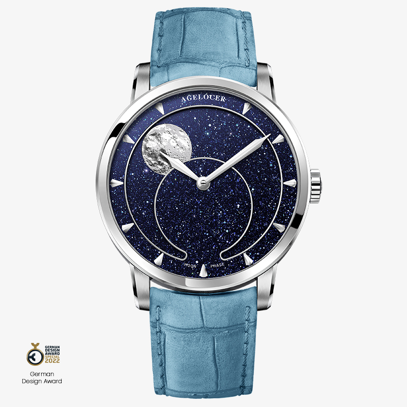 Agelocer Astronomer Men's Automatic Mechanical Moonphase Natural