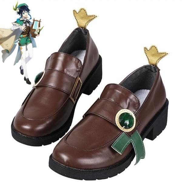 Venti Brown Cosplay Shoes SP16070