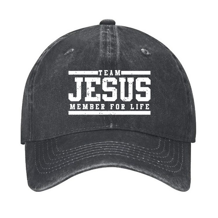 Team Jesus Member For Life Hat