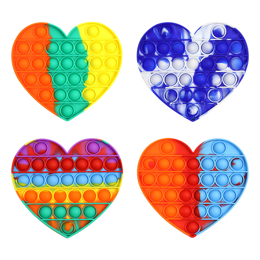 Push Pop Bubble Fidget Toy Heart Shaped Silicone Stress Relief Sensory Toys, Orange, 501 Original
Push Pop Bubble Fidget Toy Heart Shaped Silicone Stress Relief Sensory Toys, Orange, 501 Original