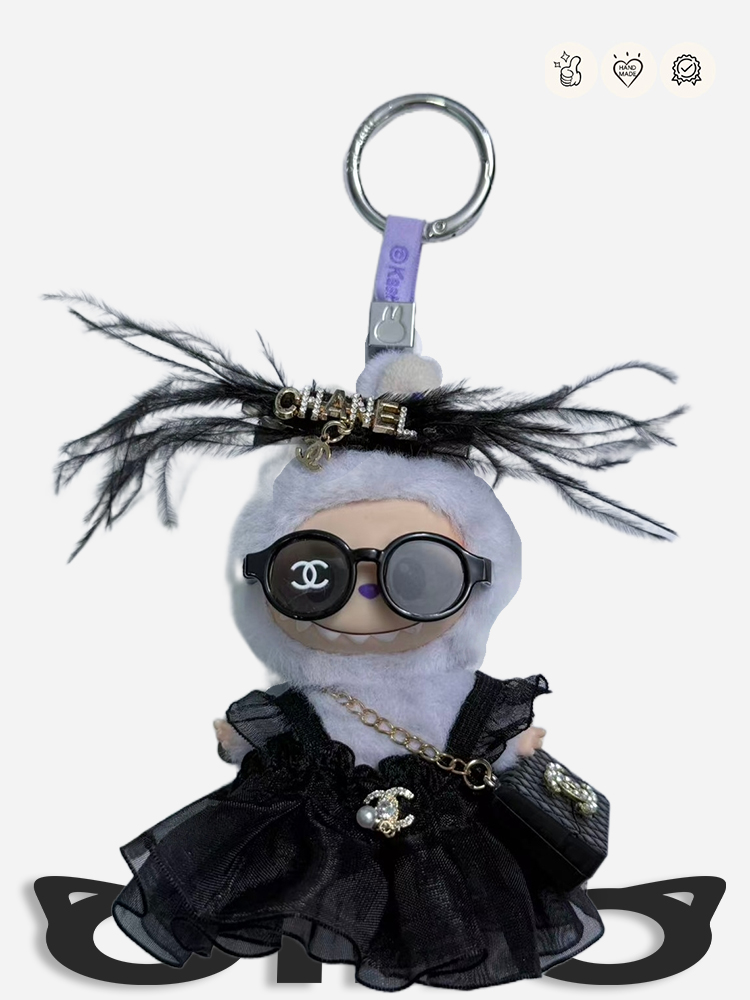 MINI Labubu Clothes Chanel Lace Dress