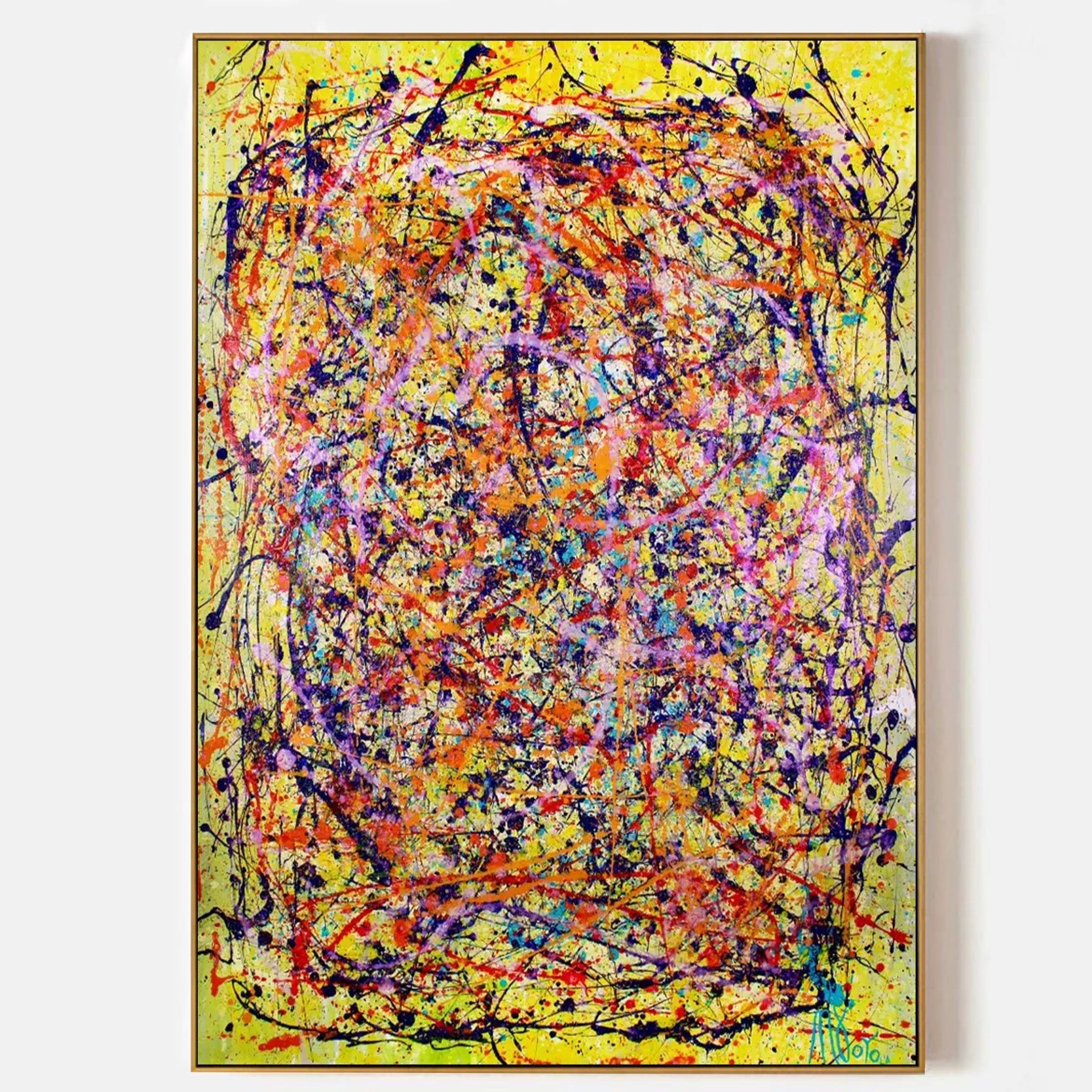 Arabelart In a Fearless Reality Framed Canvas Art - Hand-Painted Masterpiece / AR351