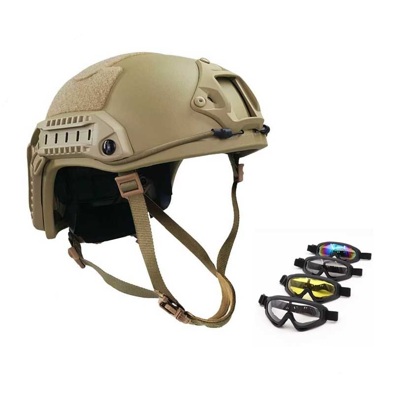 Helmetbro Ballistic Helmet And Tactical Goggles Bundle For Sale