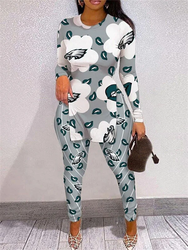Philadelphia Eagles
Limited Edition High Slit Shirts And Leggings Two-Piece Suits