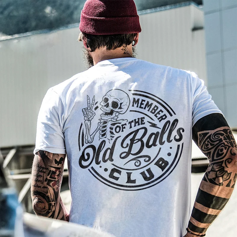 Member Of The Old Balls Club Printed Men's T-shirt - Devcarry