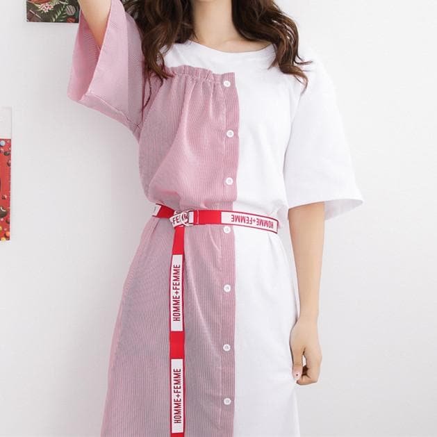 Red/Blue Mixed Colored Long Dress SP1710594