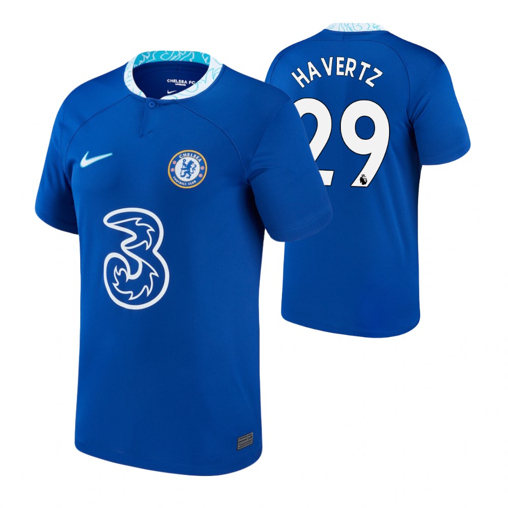 Kai Havertz #29 Chelsea FC EPL Match Slim fashion Fit Blue Home Soccer Jersey 2022-2023