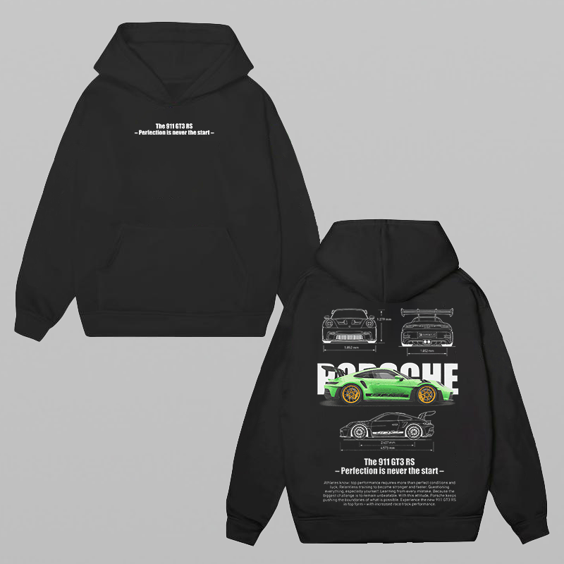 Porsche 911 GT3 RS Car Printed Men's Hoodie - Devcarry