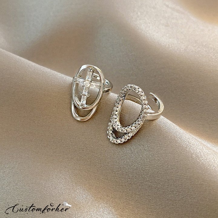 2 Pcs Nail Ring Set