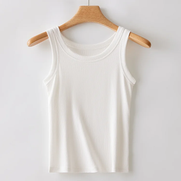 Threaded Stretch Vest Top socialshop