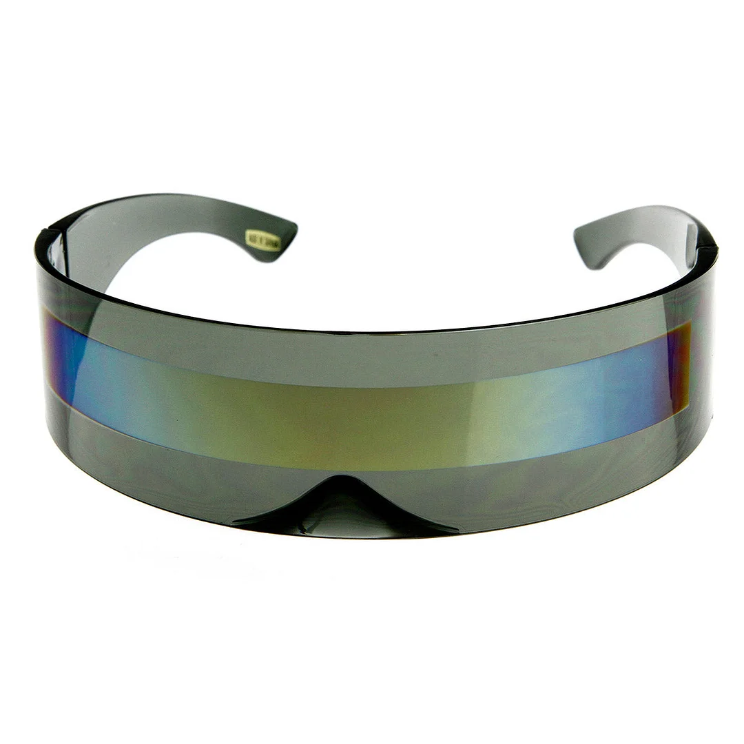 Futuristic Wrap Around Monoblock Shield glasses