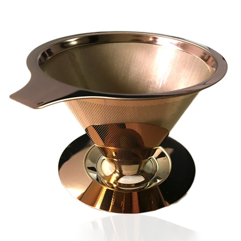 Coffee Dripper - Stainless Steel Coffee Filter Cone with Stand Rose Gold, 501 Original
Coffee Dripper - Stainless Steel Coffee Filter Cone with Stand Rose Gold, 501 Original