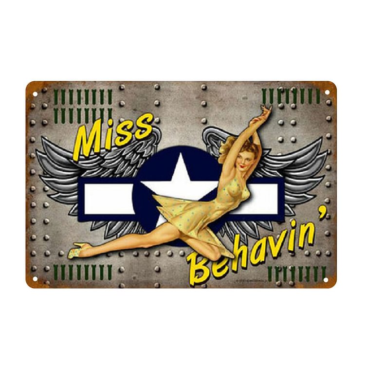 Pin Up Girl - Vintage Tin Signs/Wooden Signs - 20*30cm/30*40cm