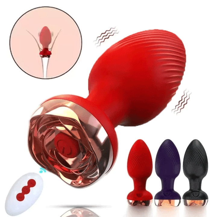 Rose - Anal Plug Remote Control Rose Butt Plug By Rose Toy