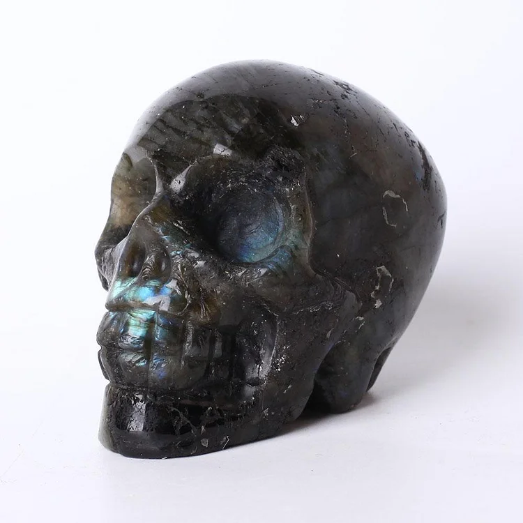 3" Larbradorite Crystal Carving Skull