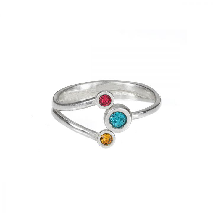 Vangogifts A Mother's Love Birthstone Ring  | Best Gift for Mom Wife Girlfriend Family