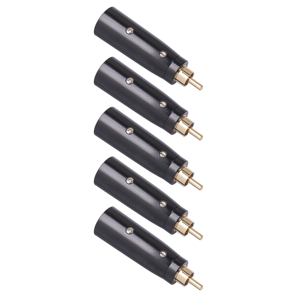 5pcs RCA Male to XLR Male Adapter Gold Plated Audio Connector for Mic Mixer, 501 Original
5pcs RCA Male to XLR Male Adapter Gold Plated Audio Connector for Mic Mixer, 501 Original
