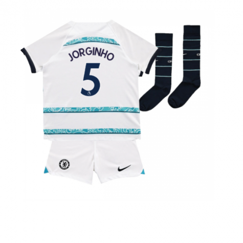 Chelsea Jorginho 5 Away Shirt Kids & Junior Minikit 2022-2023